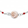 Bracelet œil ste Lucie perles rouge SBC002Rmédi