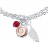 Bracelet oeil ste Lucie + corail + corse SBC251médi