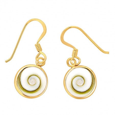 Boucles d'oreilles dorées à l'or fin POSEC211