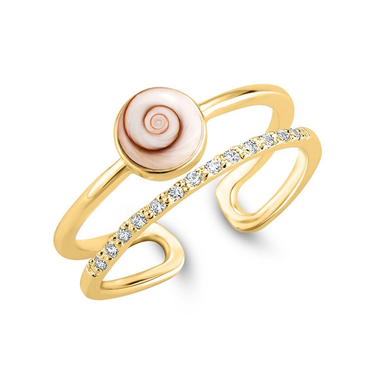 Bague Oeil ste Lucie dorée POSRC50434bismédi