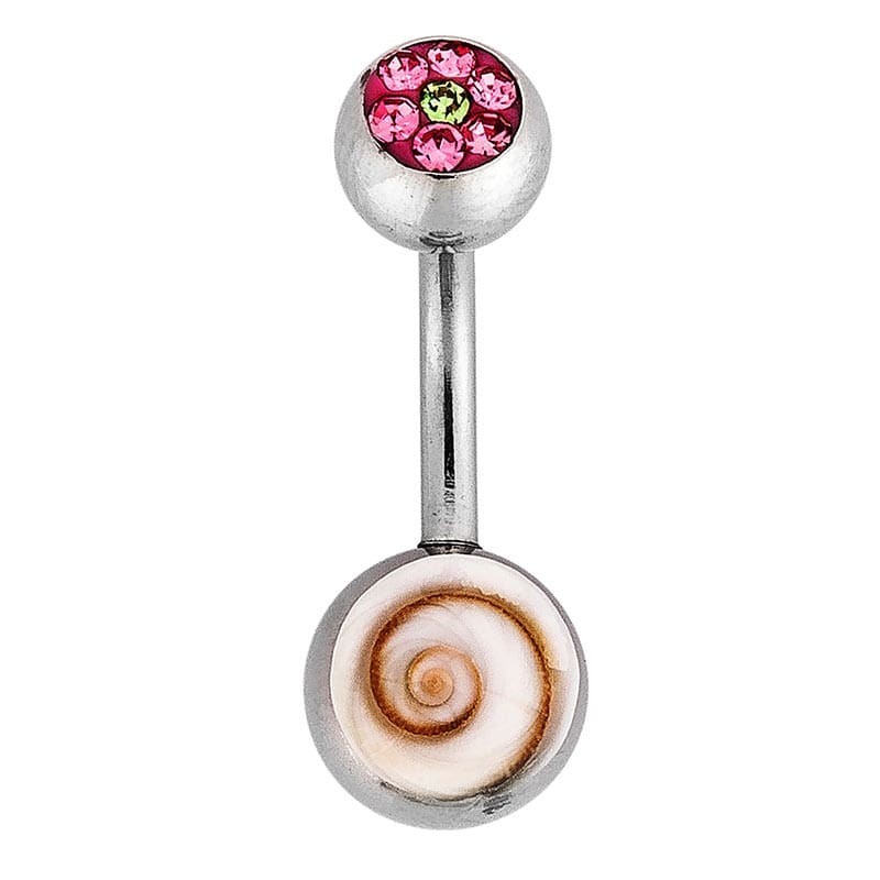 Piercing oeil de sainte Lucie et strass