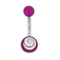 Piercing oeil de sainte Lucie violet