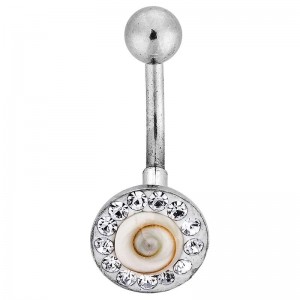 Piercing oeil de sainte Lucie et strass