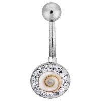 Piercing oeil de sainte Lucie et strass