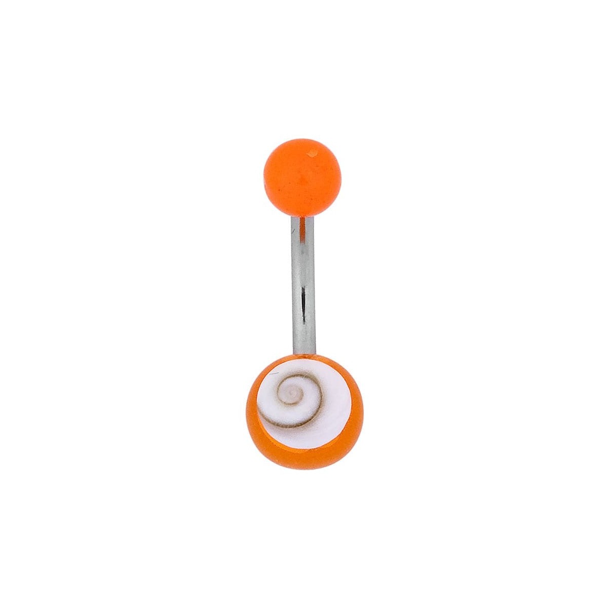 Piercing oeil de sainte Lucie orange