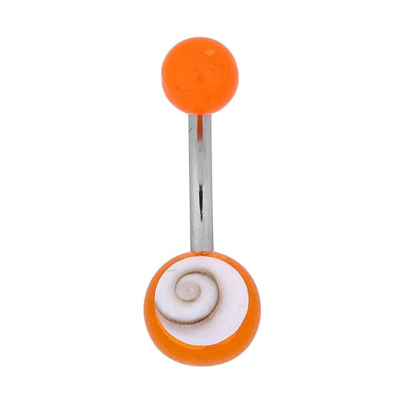 Piercing oeil de sainte Lucie orange