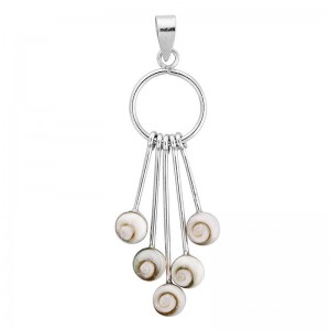 pendentif argent et oeil de sainte lucie