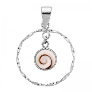 pendentif argent creole oeil de ste lucie