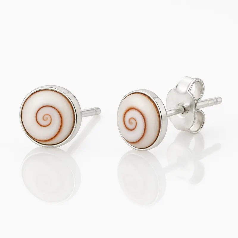 BOUCLES D'OREILLES PUCES avec Œil de Sainte-Lucie