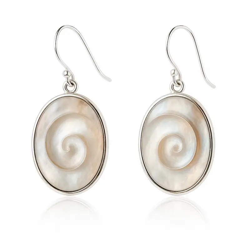 BOUCLES D'OREILLES PENDANTES avec Œil de Sainte-Lucie
